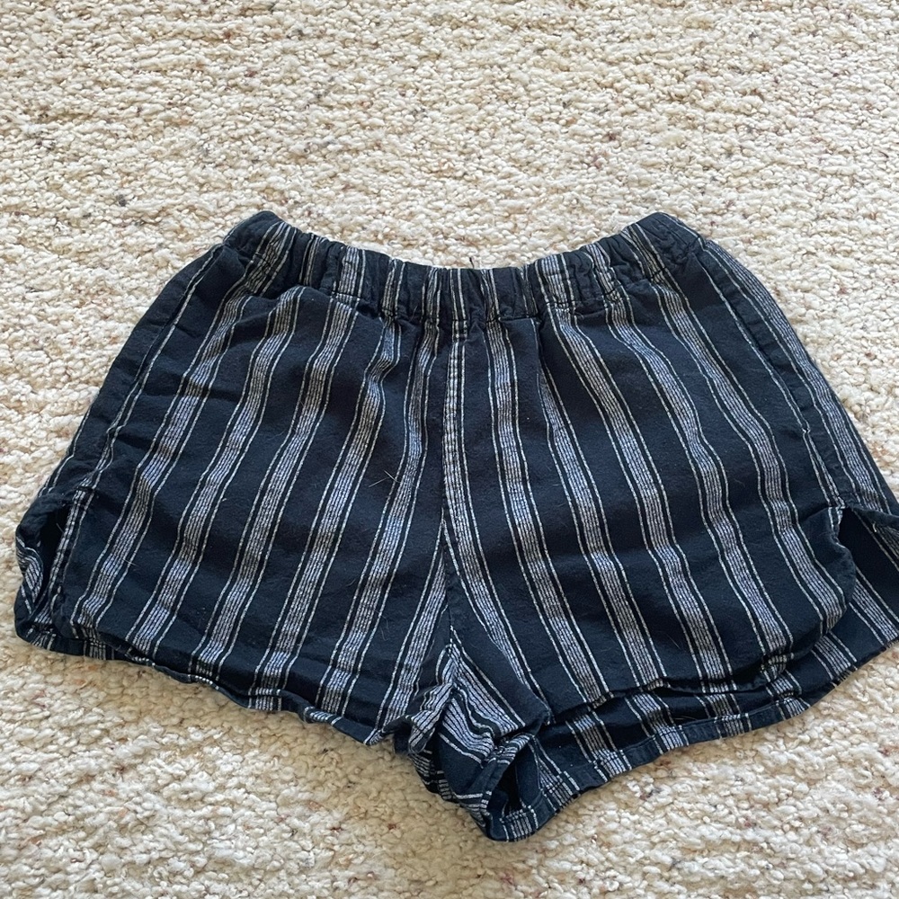 Brandy Melville High Waist Black and White Shorts